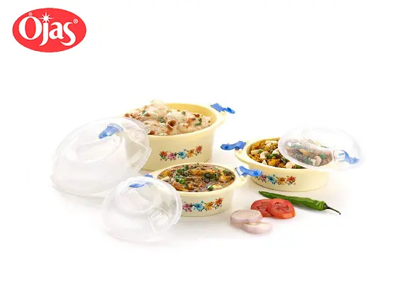 PLASTIC CASSEROL 3 PCS SET