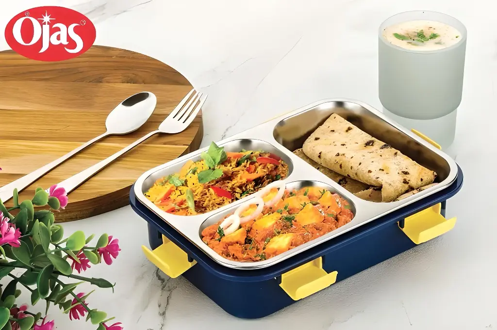 3 COMPARTMENT INSULATED LUNCH BOX