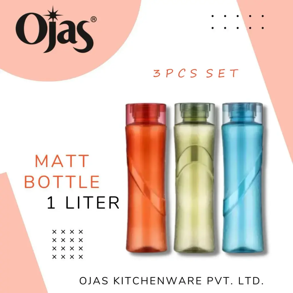MATT HEAVY FRIDGE BOTTLE (3PCS SET) 1000ML