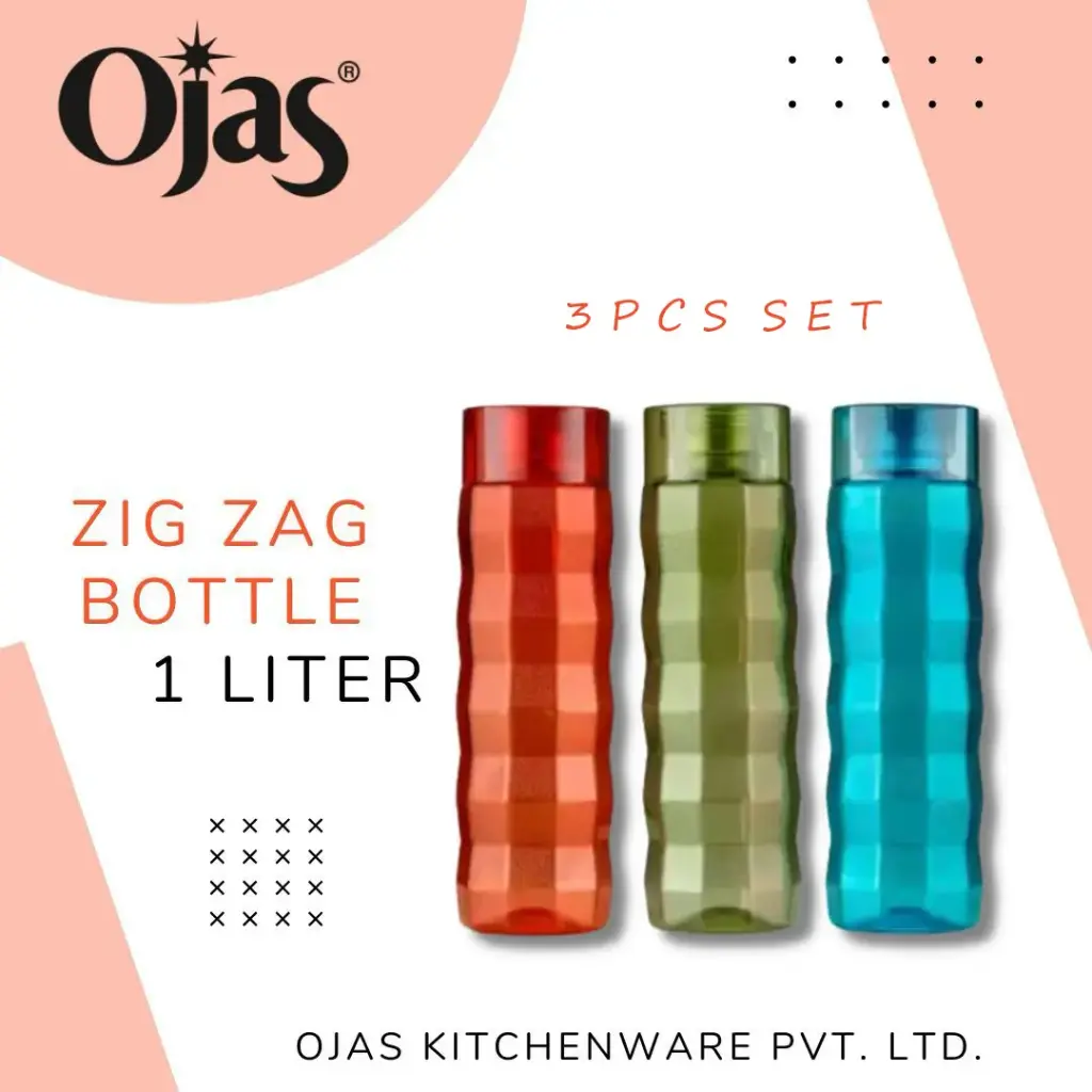 ZIG ZAG HEAVY FRIDGE BOTTLE (3PCS SET) 1000ML