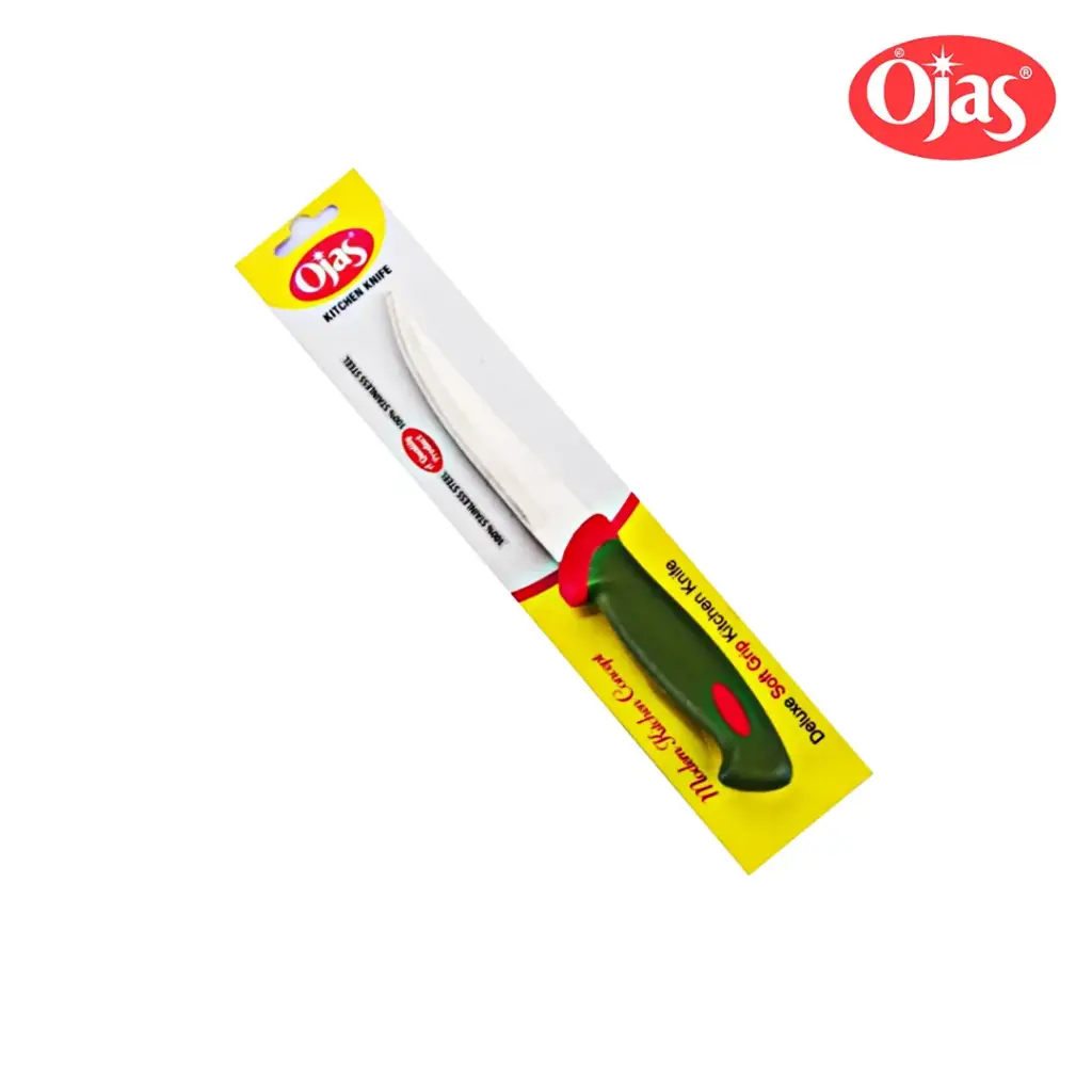 DELUXE SOFT GRIP KNIFE (8"PLAIN EDGE)