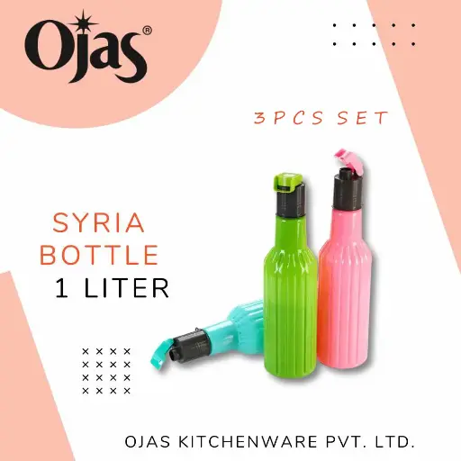 FRIDGE BOTTLE COLOURED SYRIA ( 3 PCS SET )