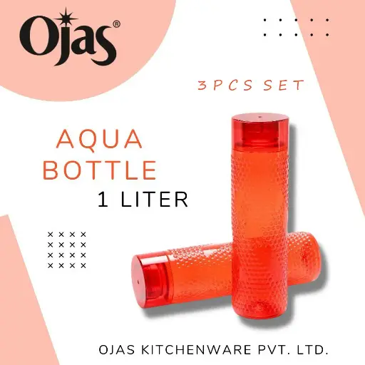 AQUA HEAVY FRIDGE BOTTLE (3PCS SET) 1000ML